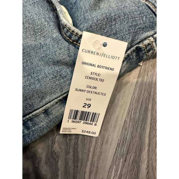 Current/Elliott Original Boyfriend Jeans in Sunny D Size 28 - Picture 4 of 11